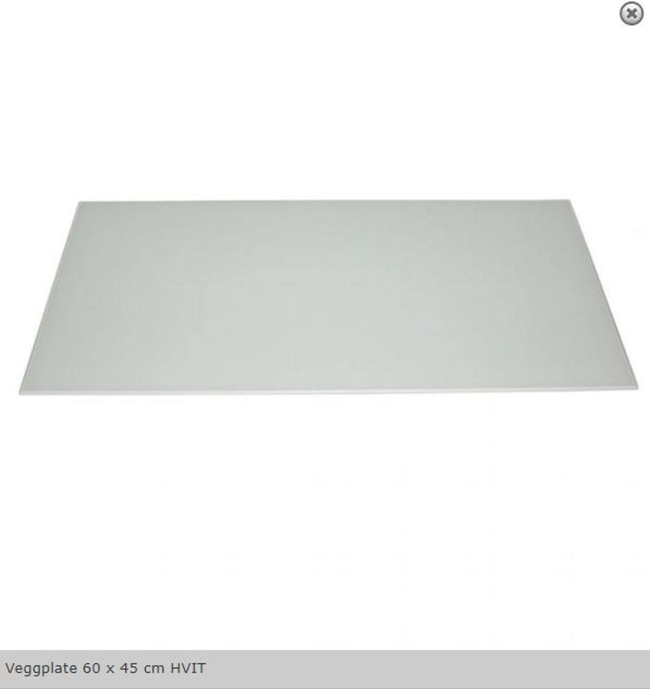 Silverline  Veggplate 60 x 45 cm HVIT YM804.1000.23 