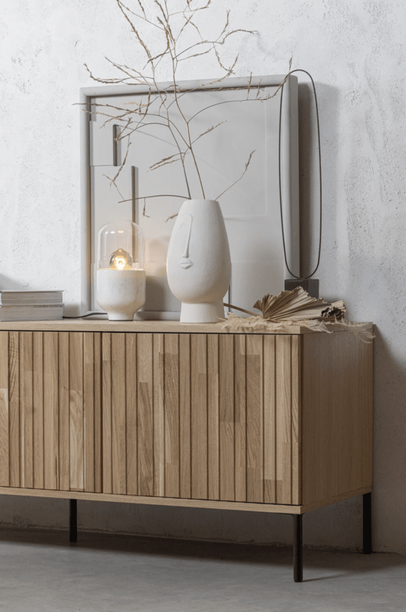 WOOOD sidebord New Gravure 150 cm natural eik 373473-B