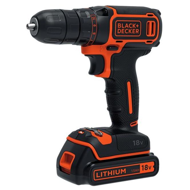Hovedbilde Black & Decker skrutrekker 18 V + 200mA lader + batteri ...