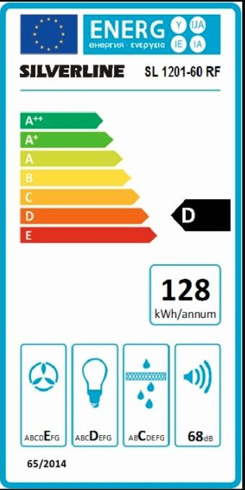 Silverline Ventilator 60 CM STÅL LIKYA SL 1201