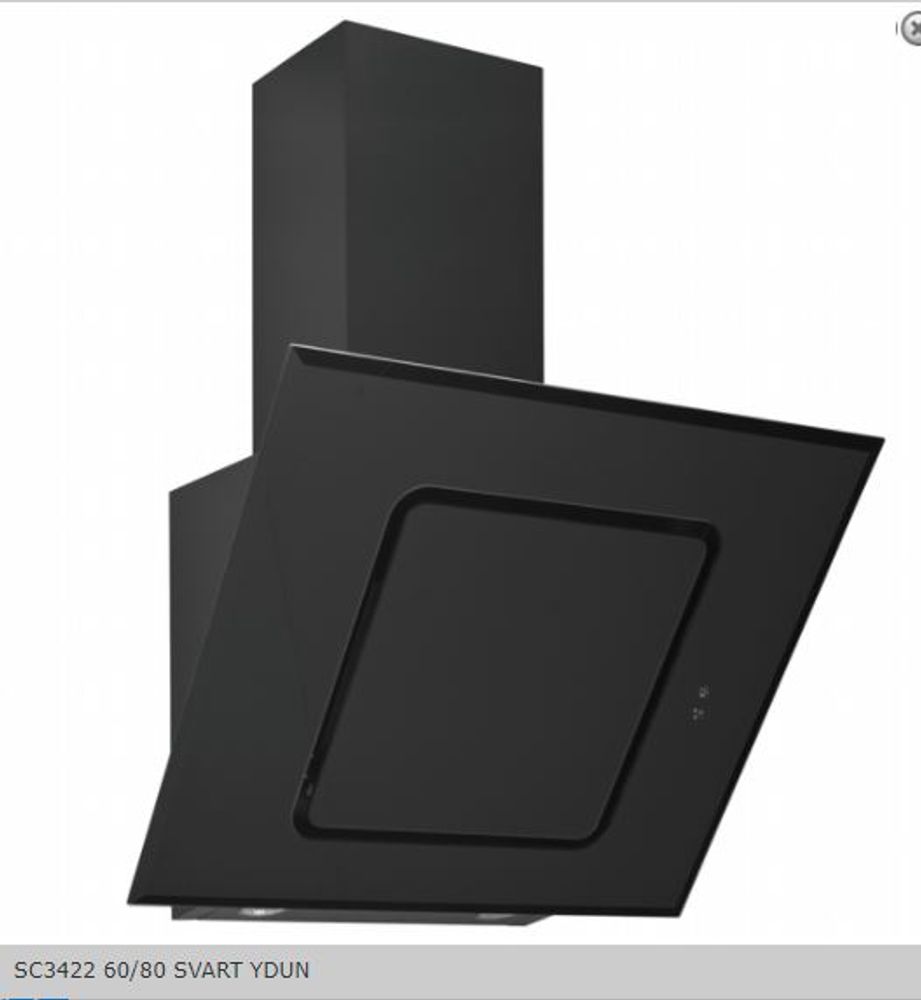 Silverline Ventilator fellesavtrekk 60 cm sort SC 3422-60 SR