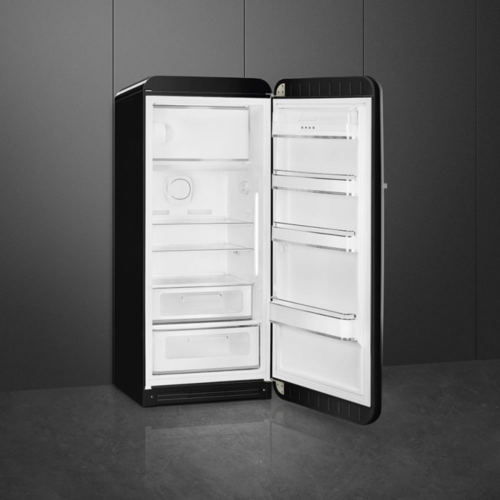Smeg kjøleskap svart retro høyde 153 cm FAB28LBL5