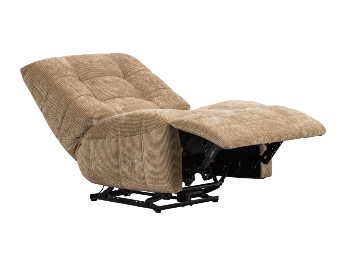 WOOOD Hein lenestol i vevd stoff lys brun 377566-LB