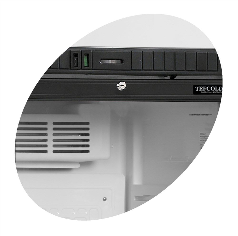Tefcold display kjøleskap hvit 163 cm SCU1280 