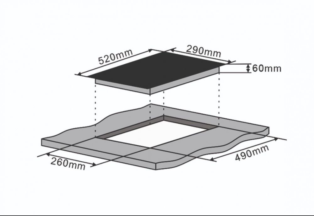 Silverline Induksjons platetopp 2 soner Svart JI 3001 P 