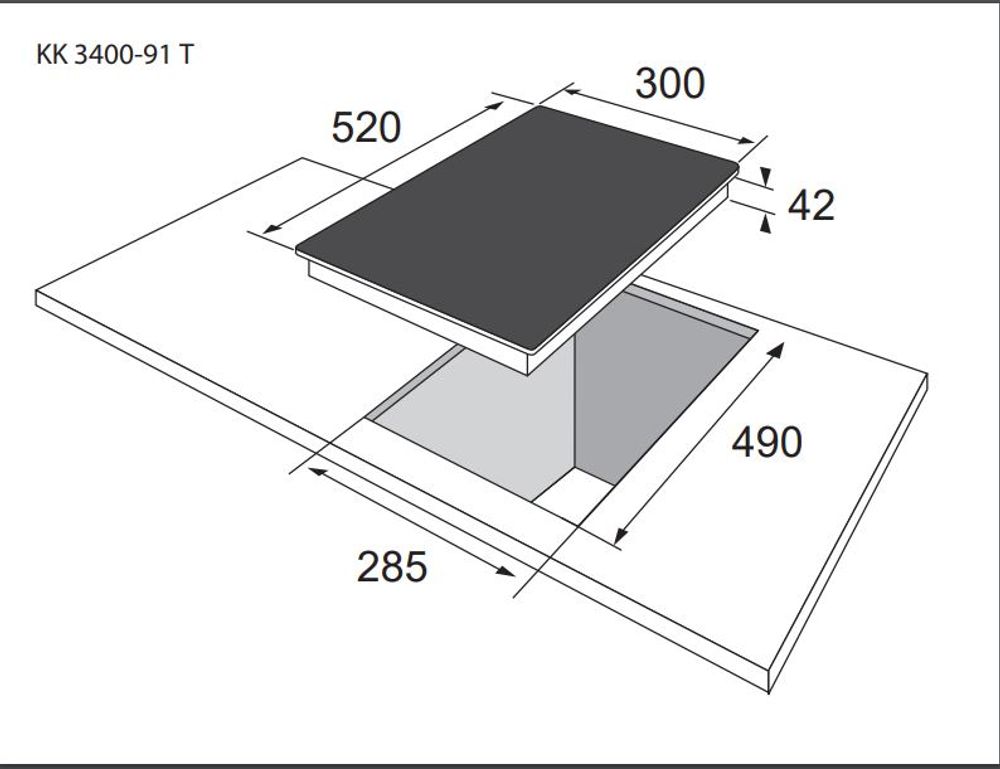 Gram keramisk koketopp 28 cm KK 3400-91 T