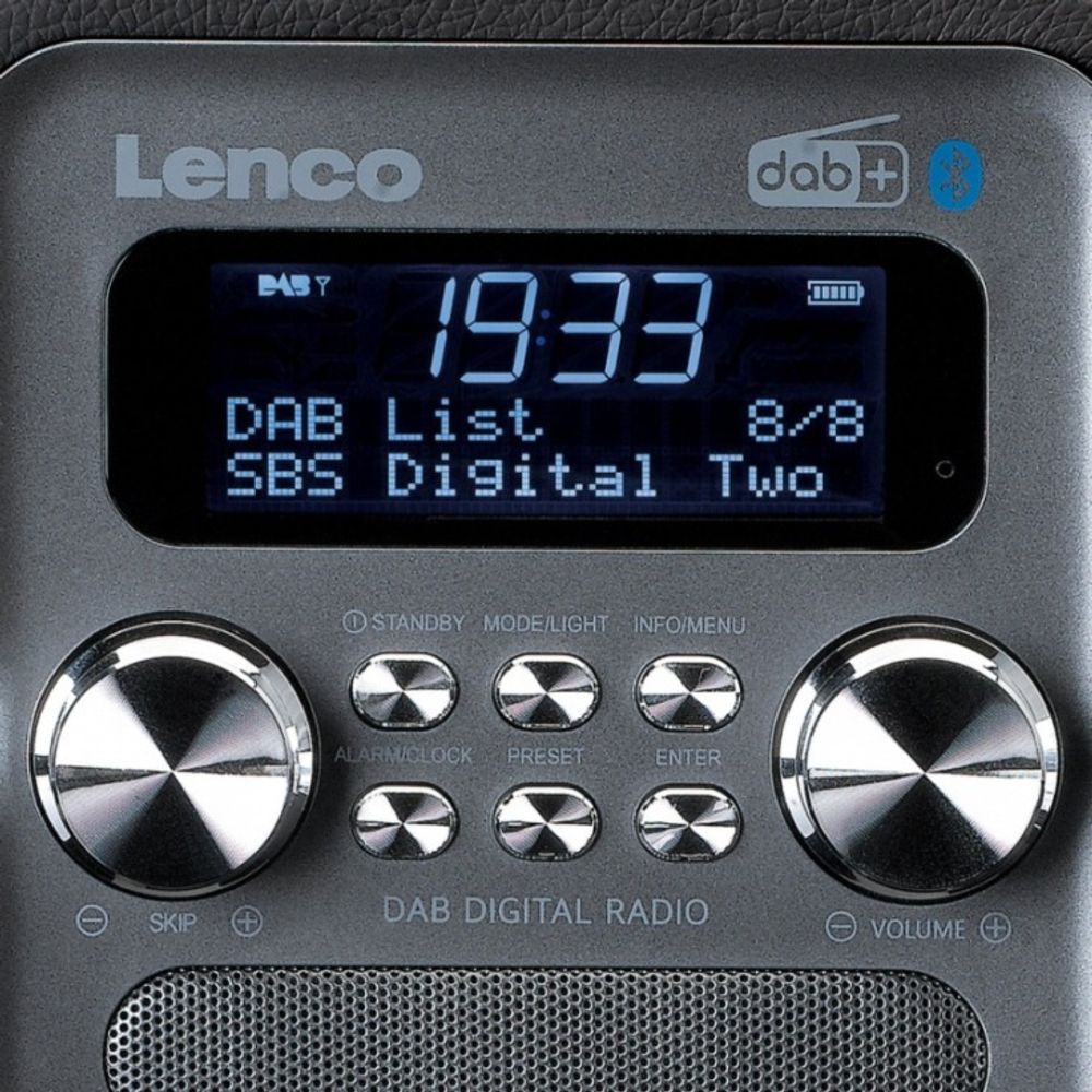 Lenco dab radio PDR-051 sort sølv