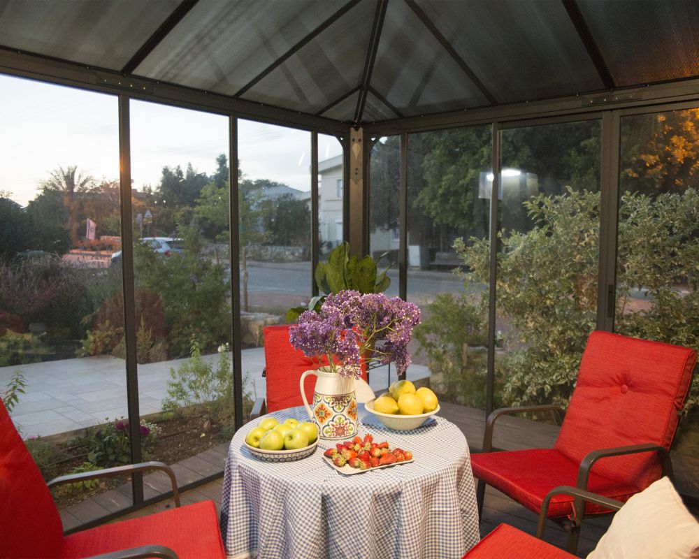 Canopia by Palram paviljong Ledro 295 x 295 cm Square grå