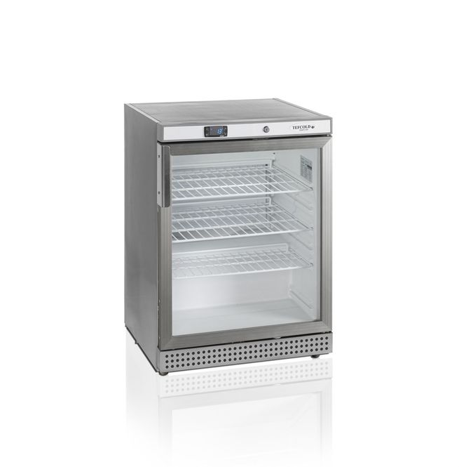 Hovedbilde Tefcold display fryseskap stål 85 cm med lås UF200SG