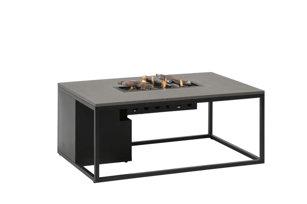Trend Collection rektangulært peisbord grå aluminium/svart