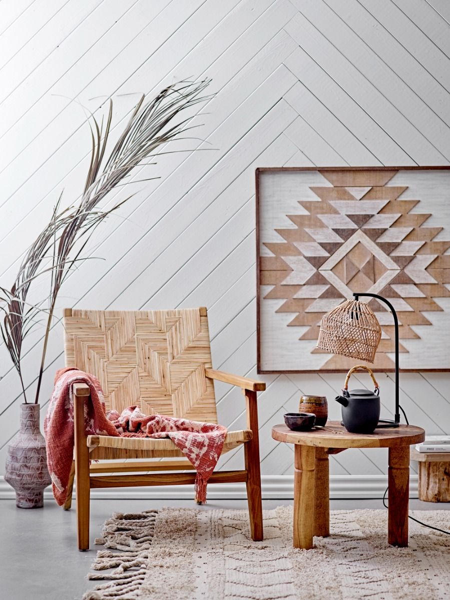 Bloomingville Dasha Teppe Bomull Natur 200x140 cm.