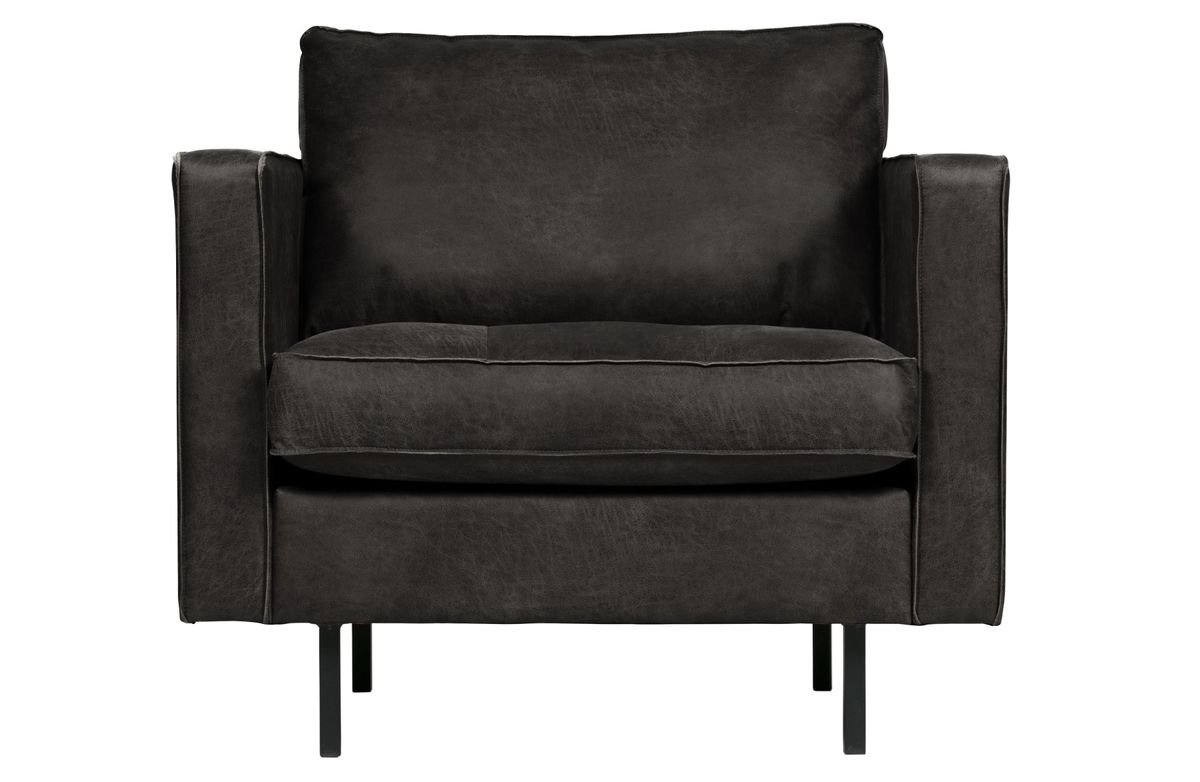 BePureHome Rodeo Classic Sofastol Skinn Sort