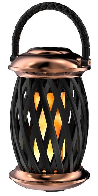 Hovedbilde Flammelampe Homeline Ignis, kobber/sort,120 LEDs