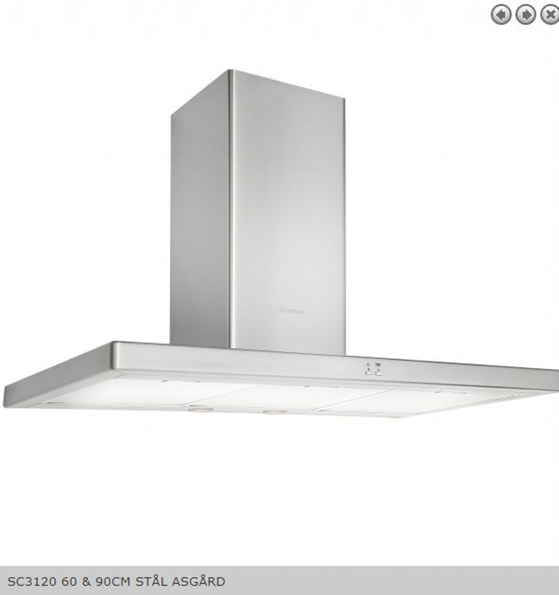 Silverline Ventilator sentralventilasjon Stål SC 3120-90 RF ASGÅ