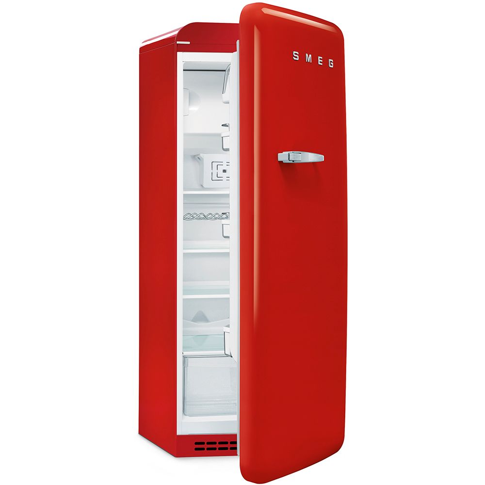 Smeg kjøleskap rød retro høyde 153 cm FAB28RRD5