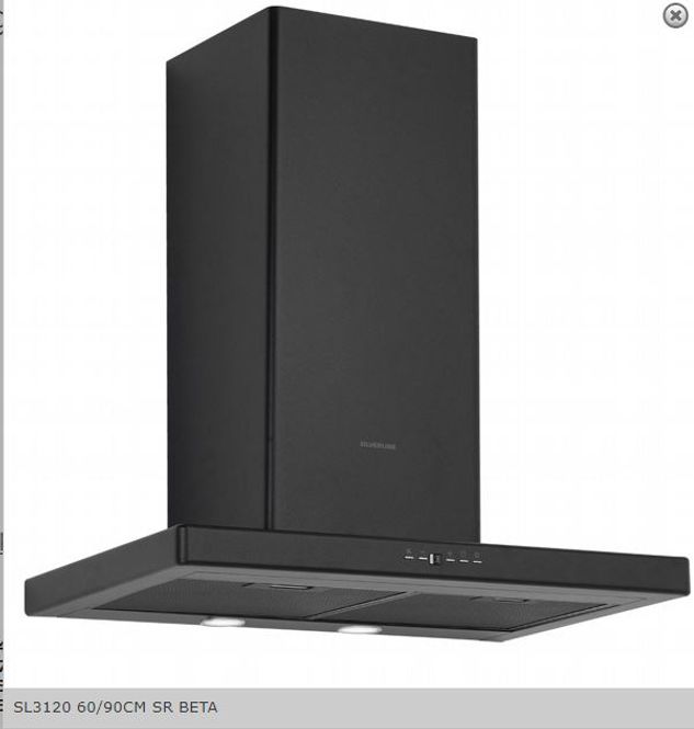 Hovedbilde Silverline Ventilator vegghengt svart SL 3120-90 SR BETA 