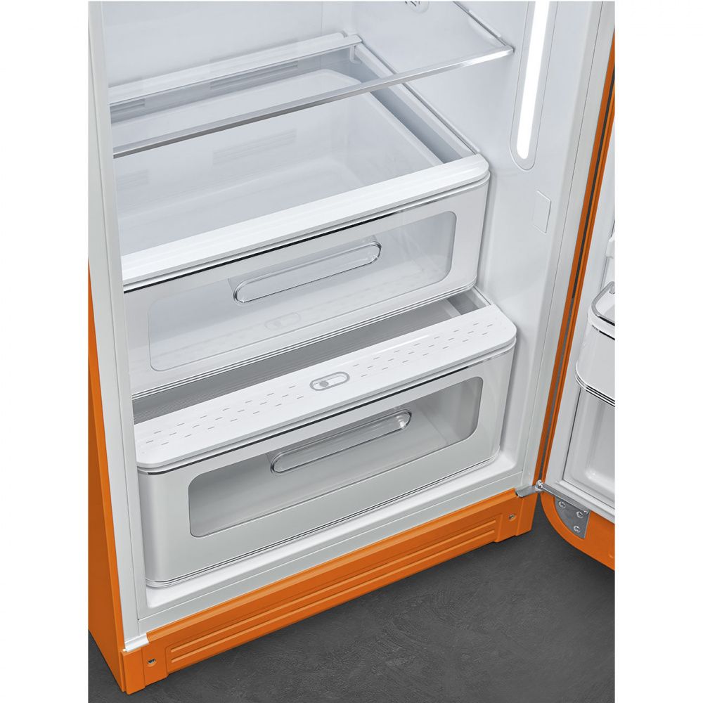 Smeg kjøleskap oransje retro høyde 153 cm FAB28ROR5