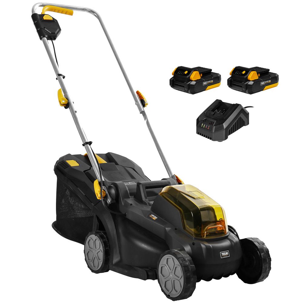 Texas gressklipper batteri 2x20V LMX2033 m/2 batterier og lader 90063271