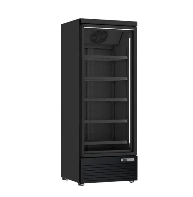 Hovedbilde Scandomestic display fryseskap i svart 200 cm DF560BC