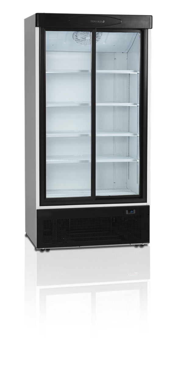 Tefcold display kjøleskap hvit 2 skyvedør 199cm FS1002S 