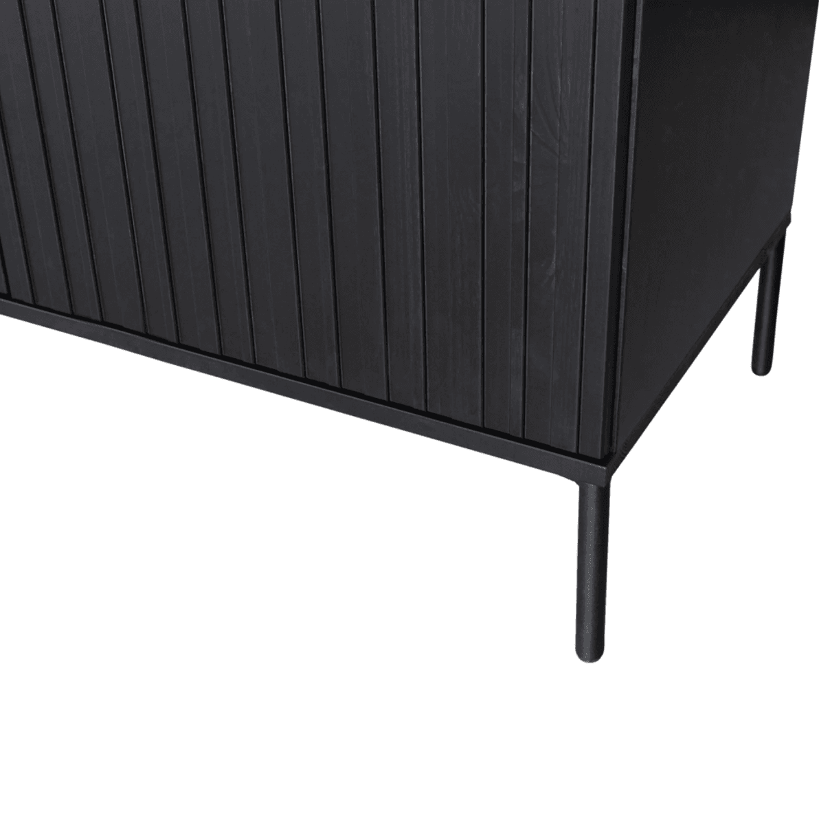 WOOOD sidebord New Gravure 200 cm sort 373471-Z