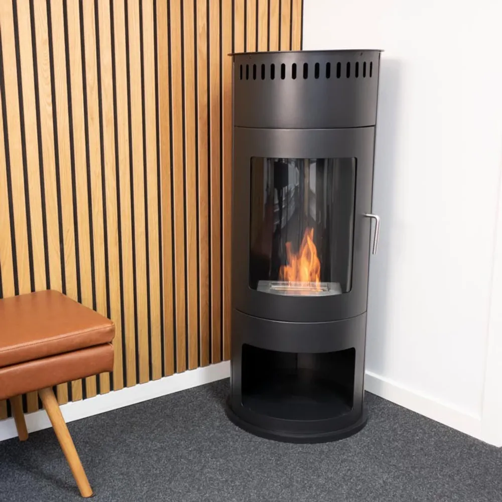 ScandiFlames Washington - Stående biopeis i sort