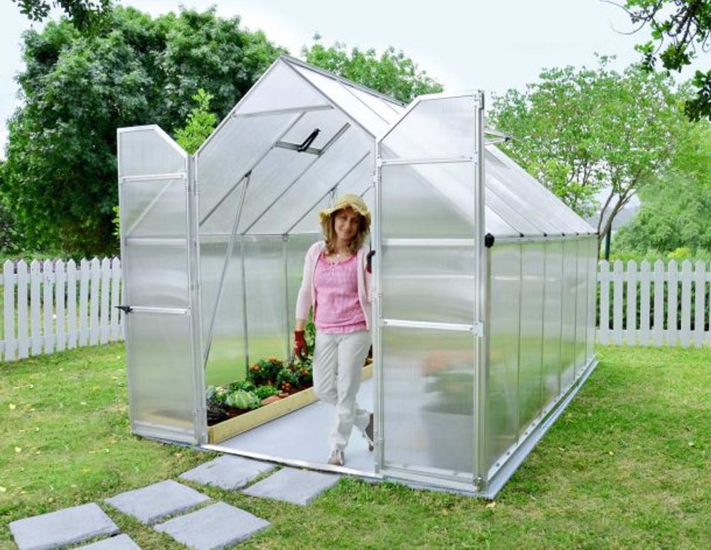 Canopia by Palram drivhus 367 x 244 cm Essence sølv