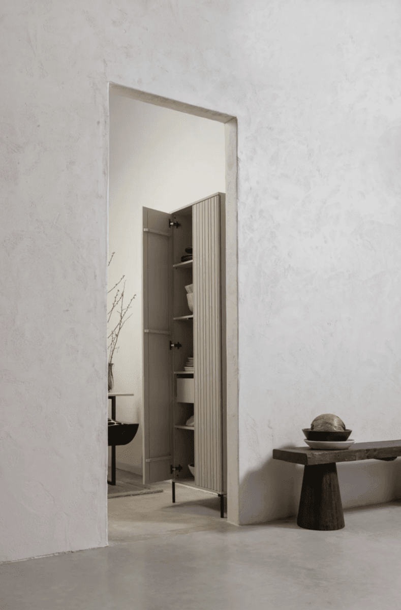 WOOOD Gravure New høyskap 210 cm natural dust furu 373474-D