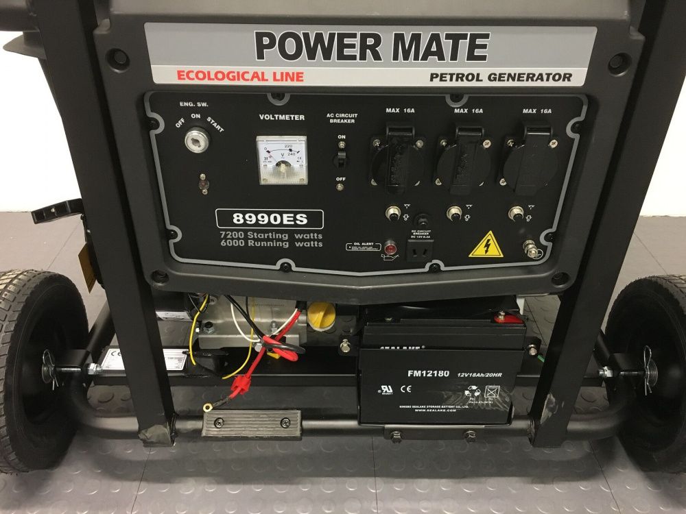Power Mate 8990ES black line bensinaggregat 1 fase 