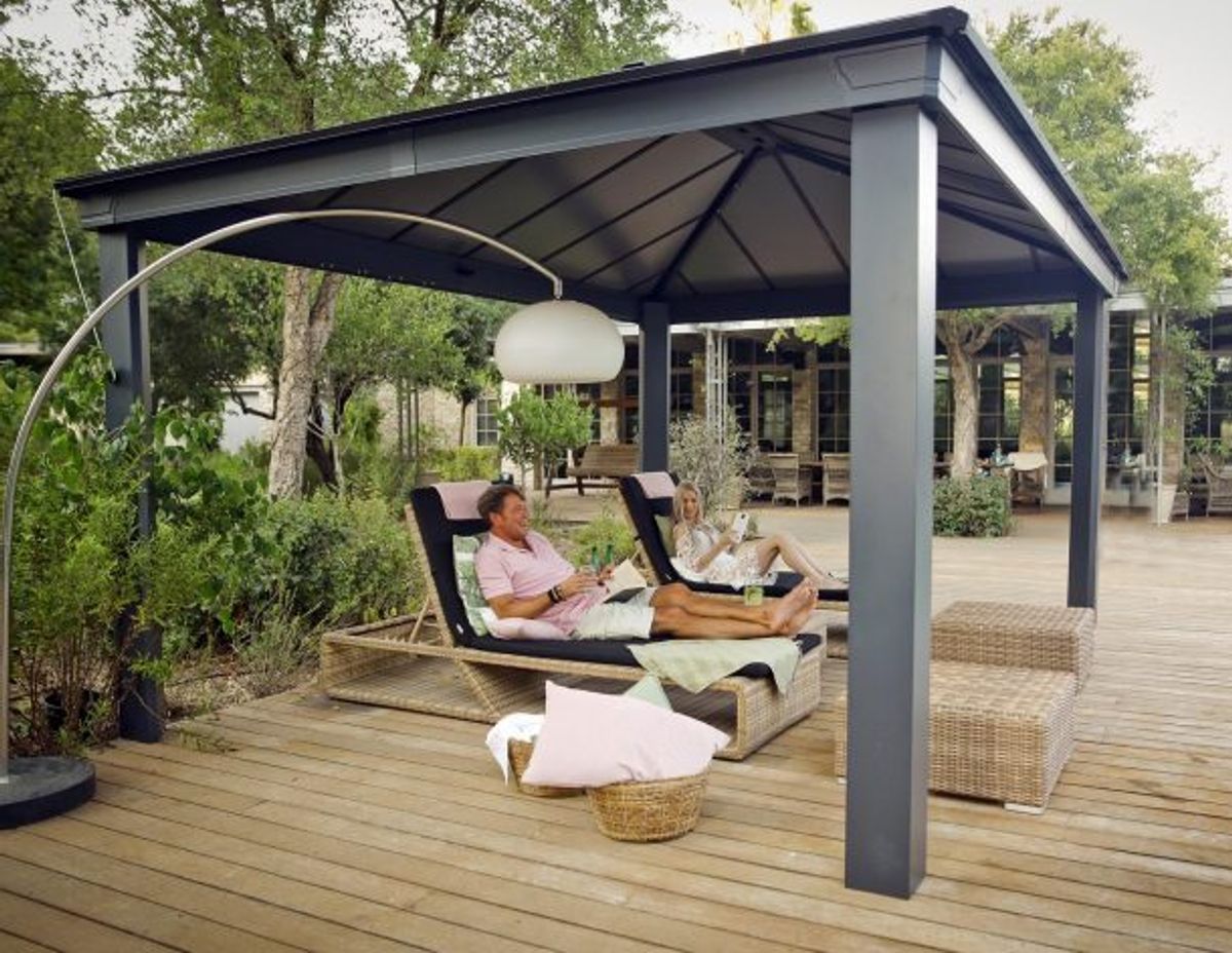Canopia by Palram - Gazebo Dallas - 360 x 483 cm - Grå