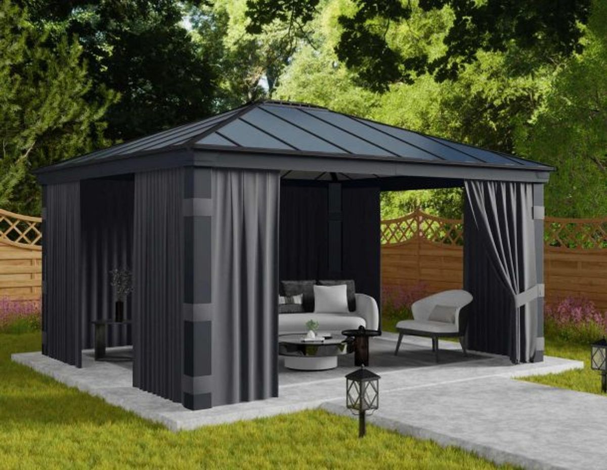 Canopia by Palram - Gazebo Dallas - Gardiner 422 x 607 cm - 4Pk 707219