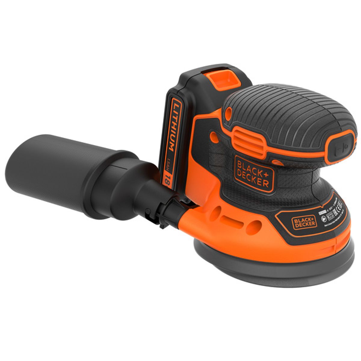 Black & Decker eksentersliper 18V 1.5AH BDCROS18