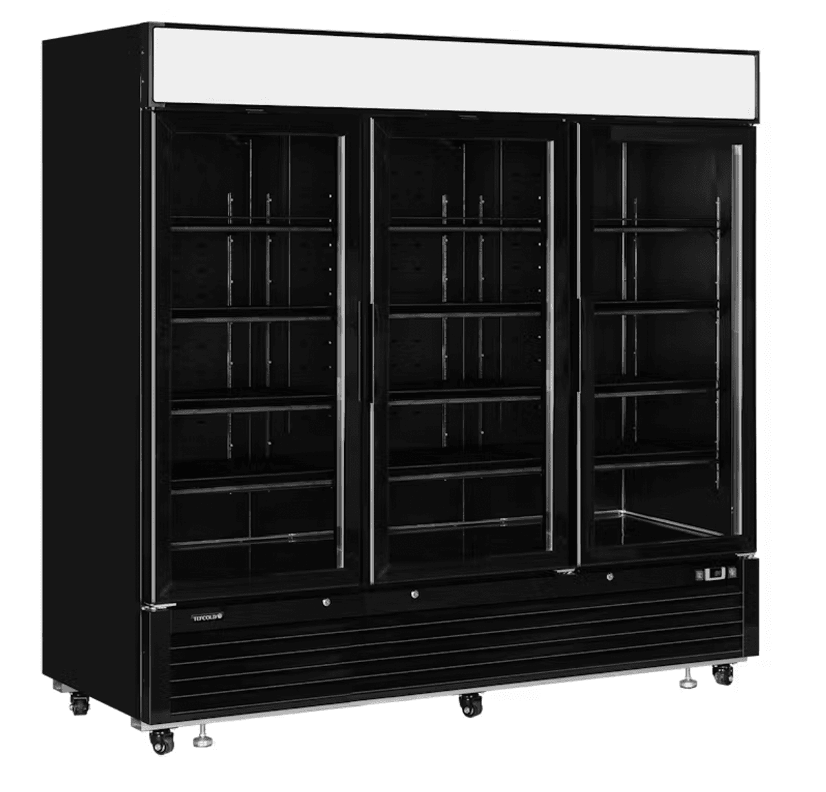Tefcold displaykjøleskap 3 dører sort 205 cm LGC7500B