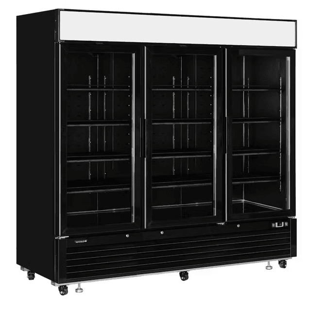 Hovedbilde Tefcold displaykjøleskap 3 dører sort 205 cm LGC7500B