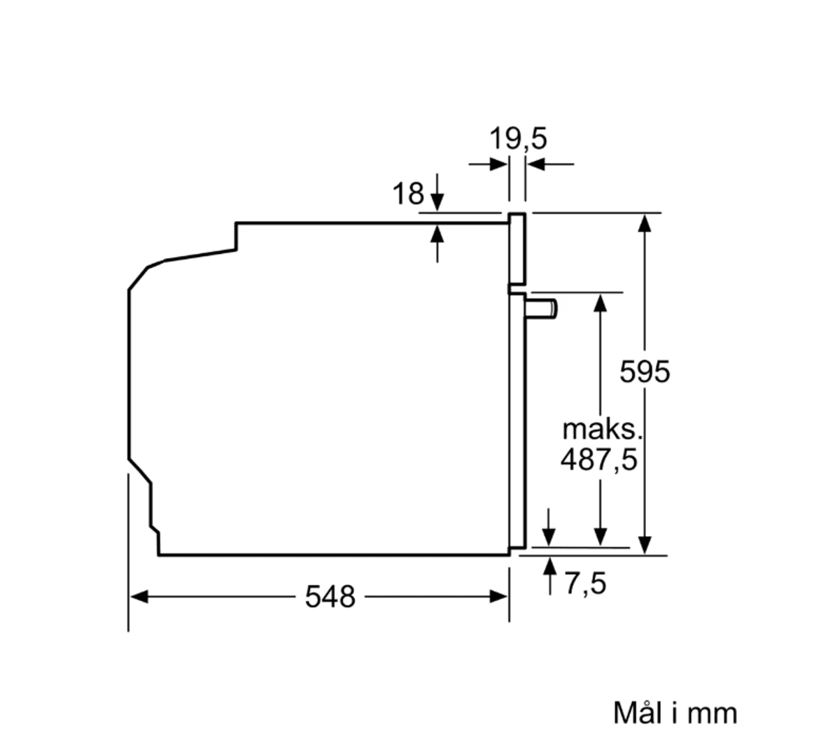 Bosch innbyggingsovn 60 x 60 serie 8 HBG7741B1 