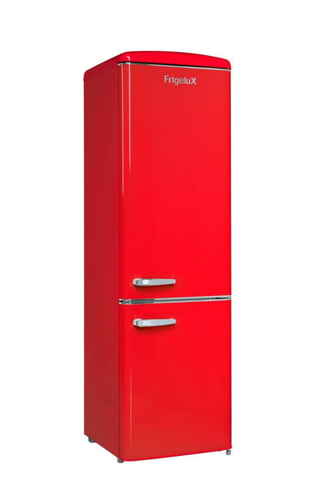 FrigeluX frittstående kombiskap retro rød 244L 190 cm CB255RRD