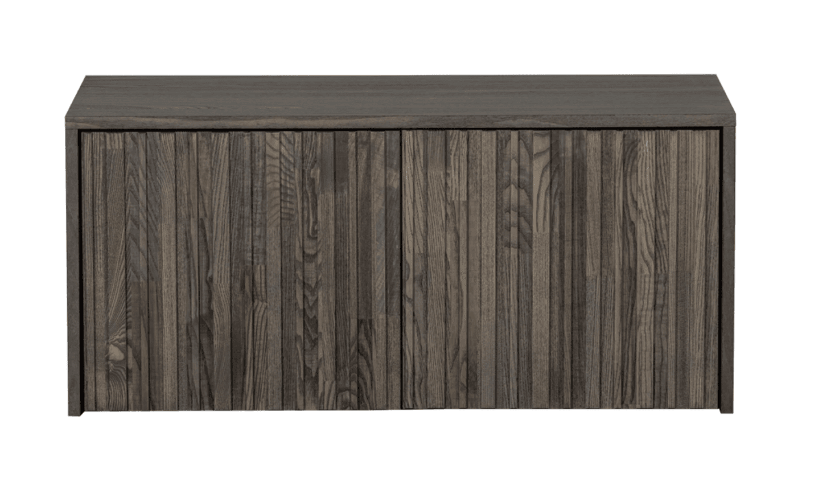 WOOOD oppbevaringsbenk 88 cm espresso ask 374040-E