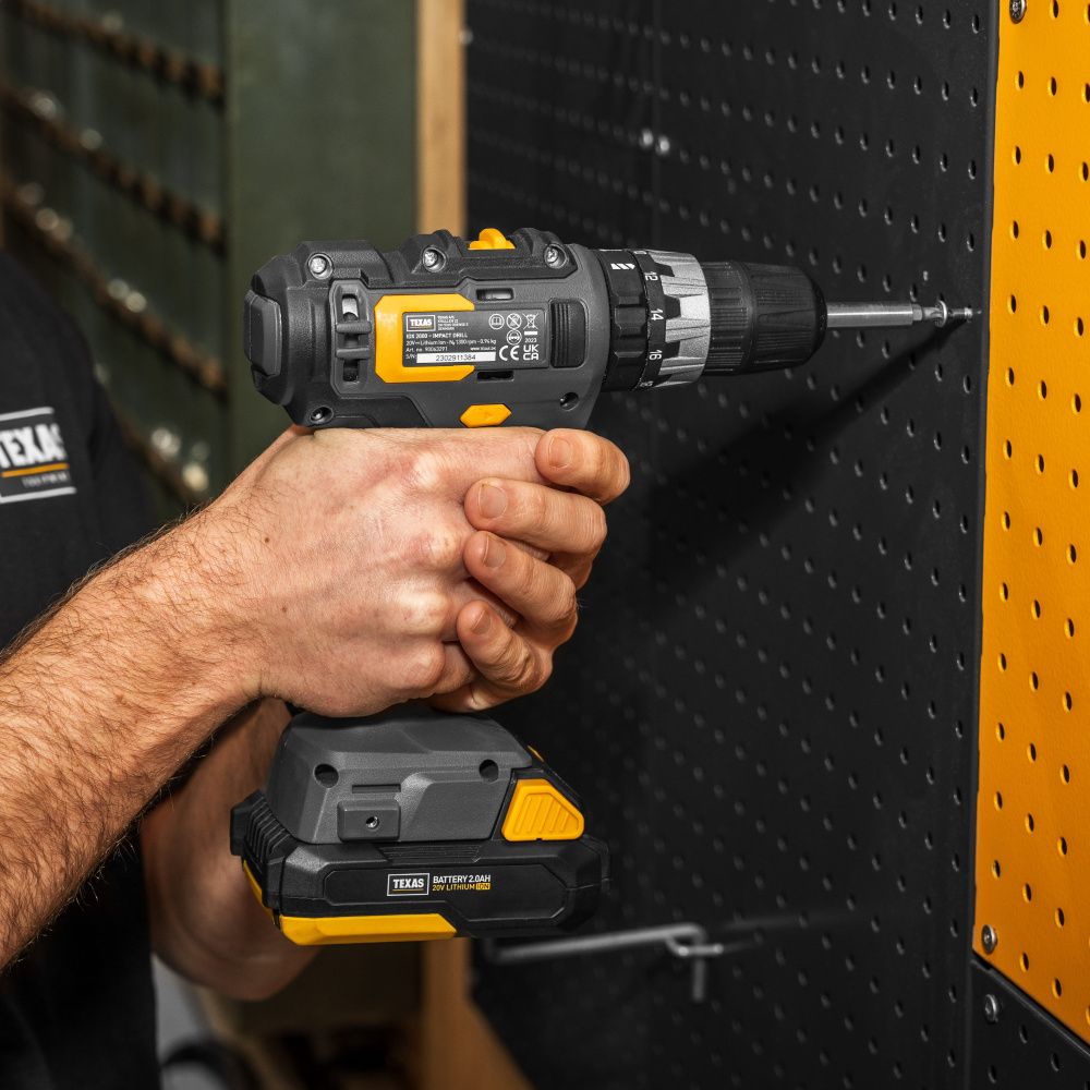 Texas slagbormaskin batteri 20V u/bat og lader 90063291