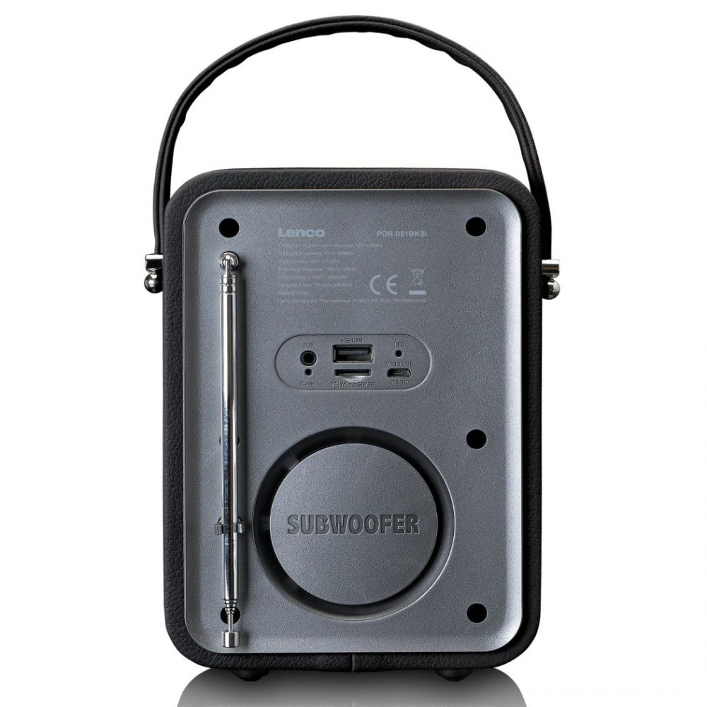 Lenco dab radio PDR-051 sort sølv