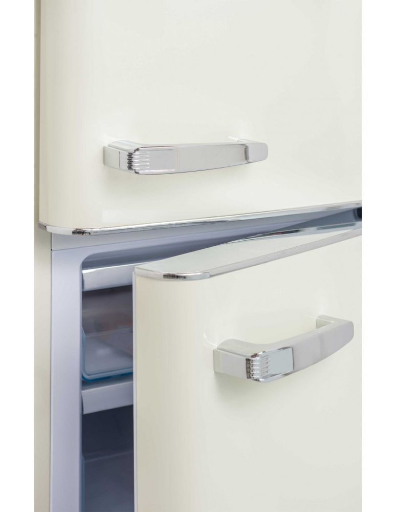 FrigeluX retro vintage kombiskap 244 L creme CB255RCD
