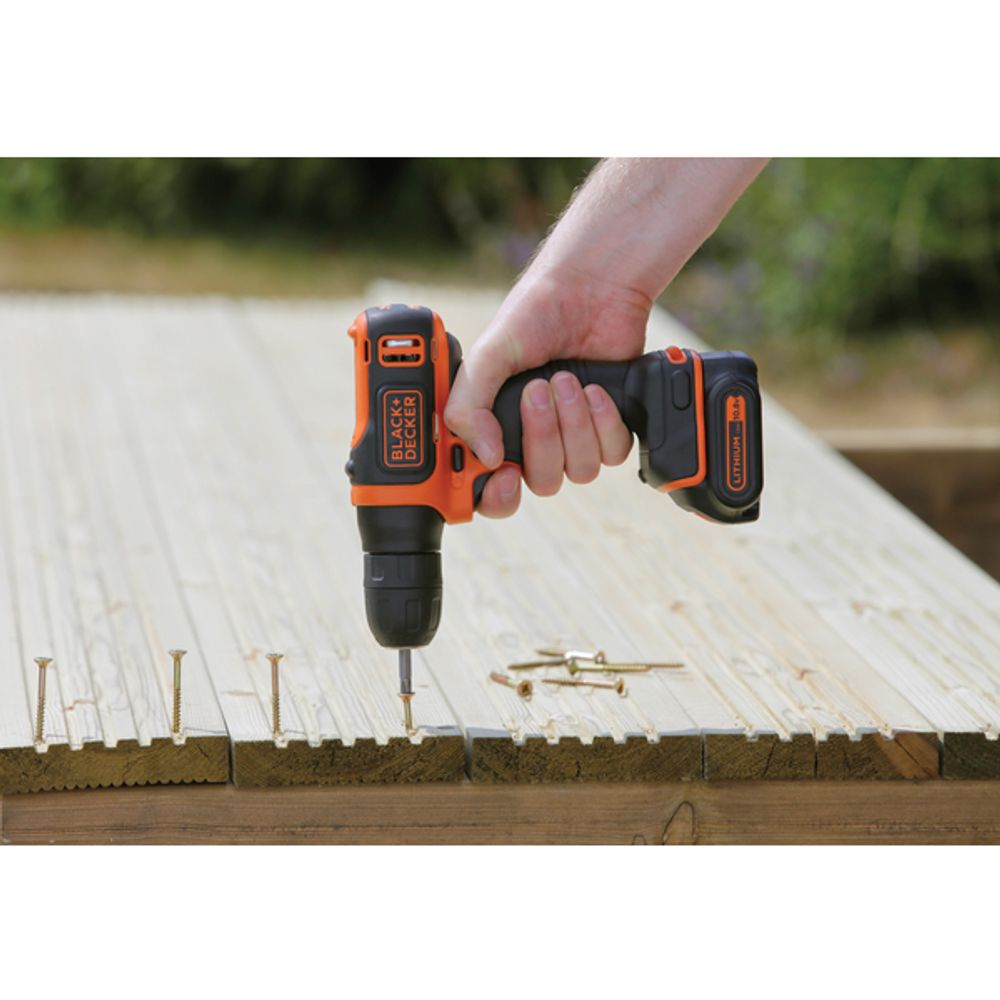 Black & Decker skrutrekker 10.8 V Li.ion drill BDCD12