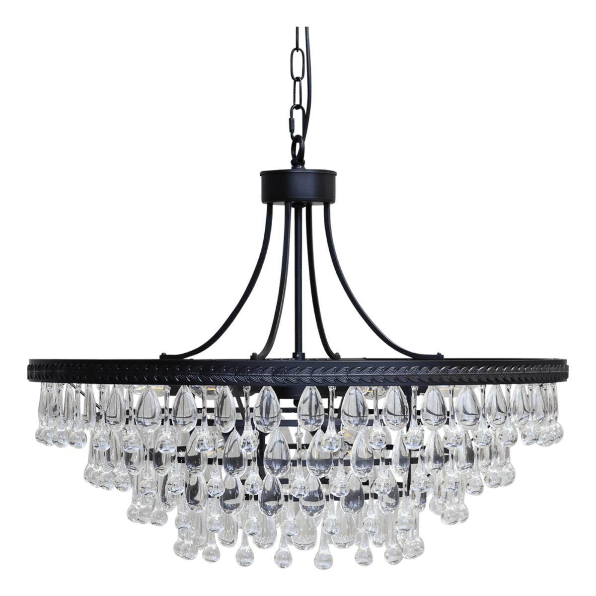 Chic Antique lysekrone Versailles med dråpeformede glassprismer H59 Ø90 cm 71140124