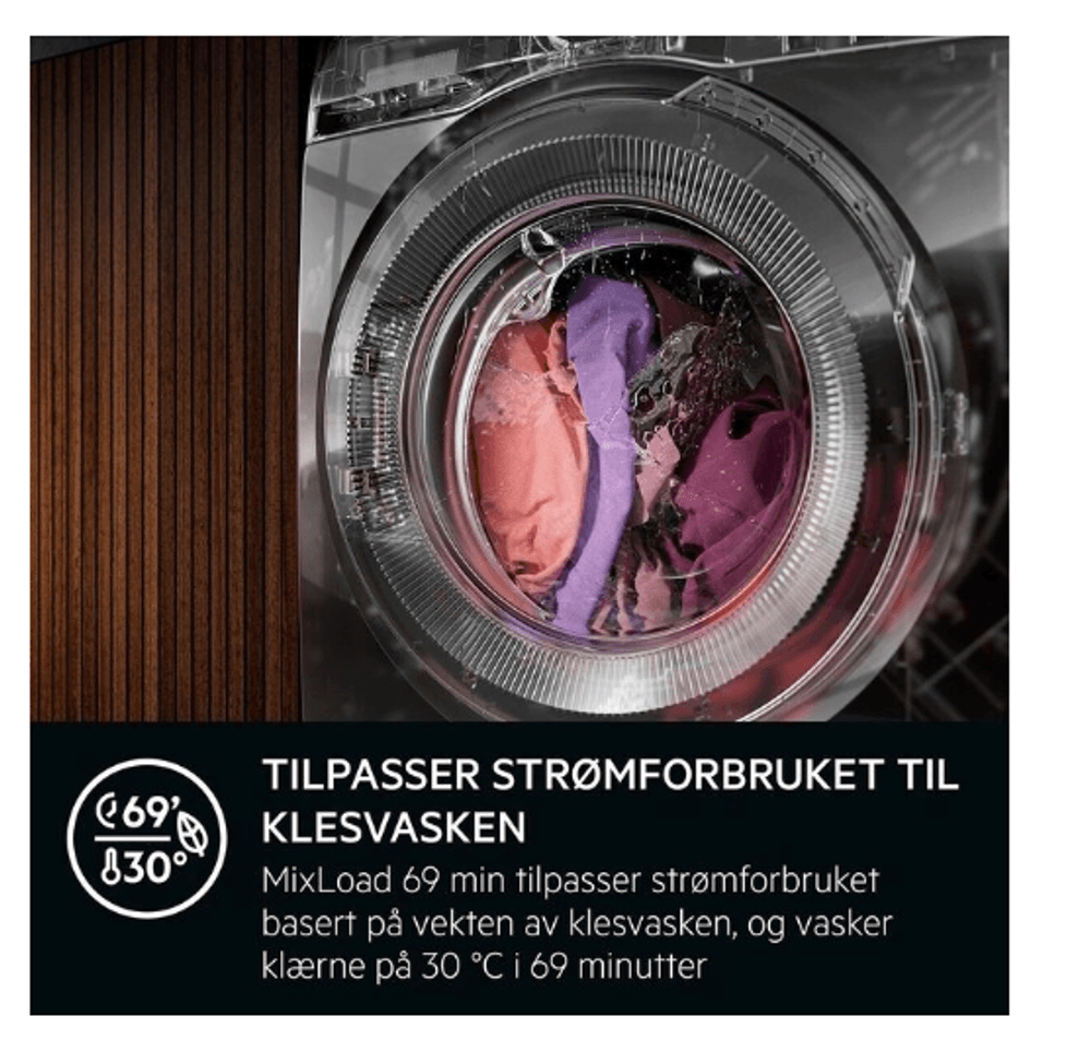 AEG vaskemaskin 8 kg 1600 o/min LR734H86L 