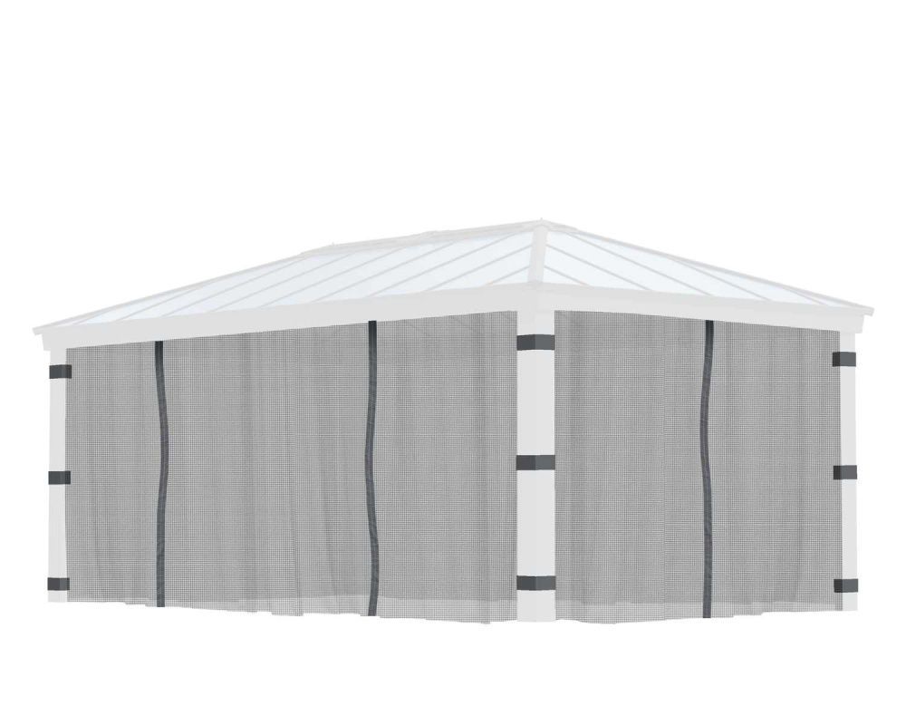 Canopia by Palram paviljong Dallas 422 x 607 cm Grå - inkl gardiner og netting