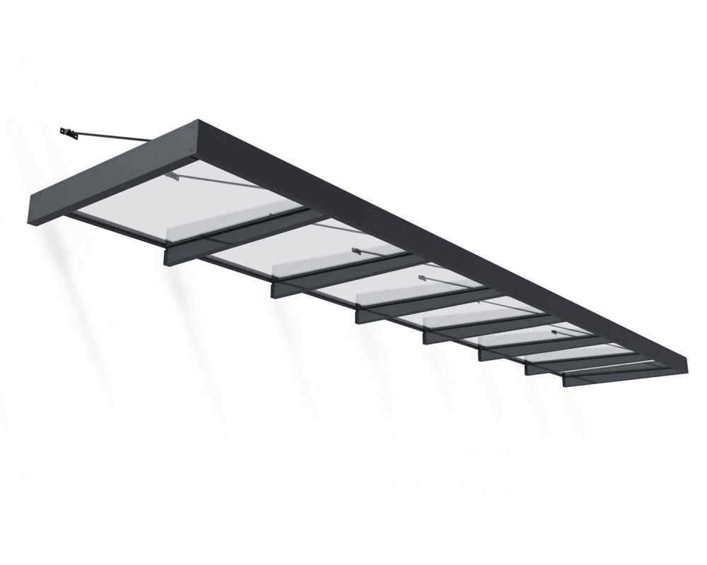 Canopia by Palram overbygg inngangsparti Sophia XL 140 x 660 cm grå/klar