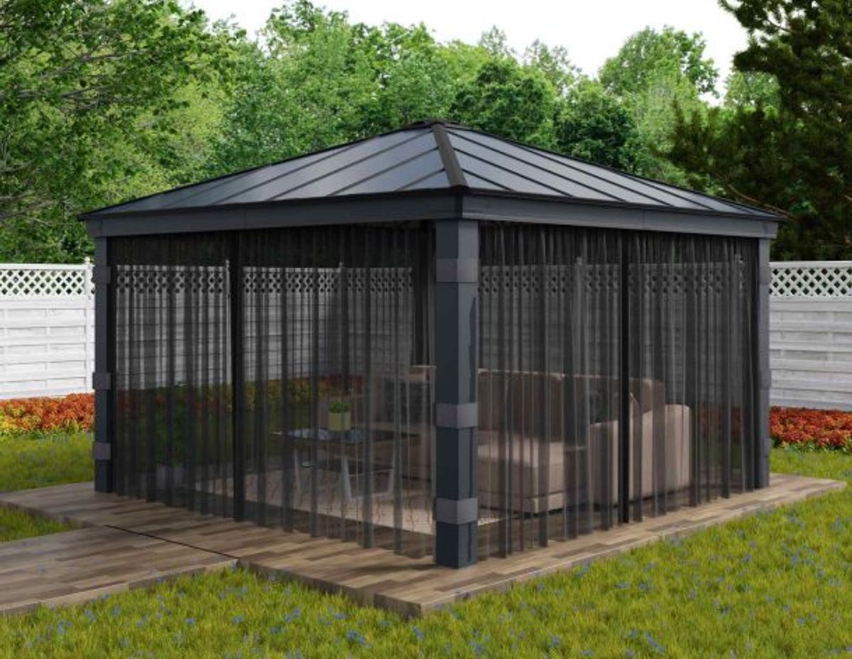 Canopia by Palram - Gazebo Dallas - Netting 422 x 422 cm - 4Pk 707216
