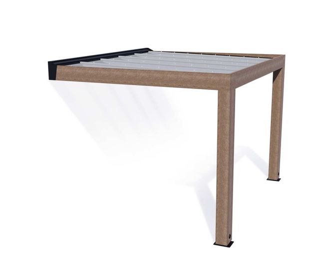Hovedbilde Canopia by Palram Helsinki terrasetak i sedertre 300x340cm ...