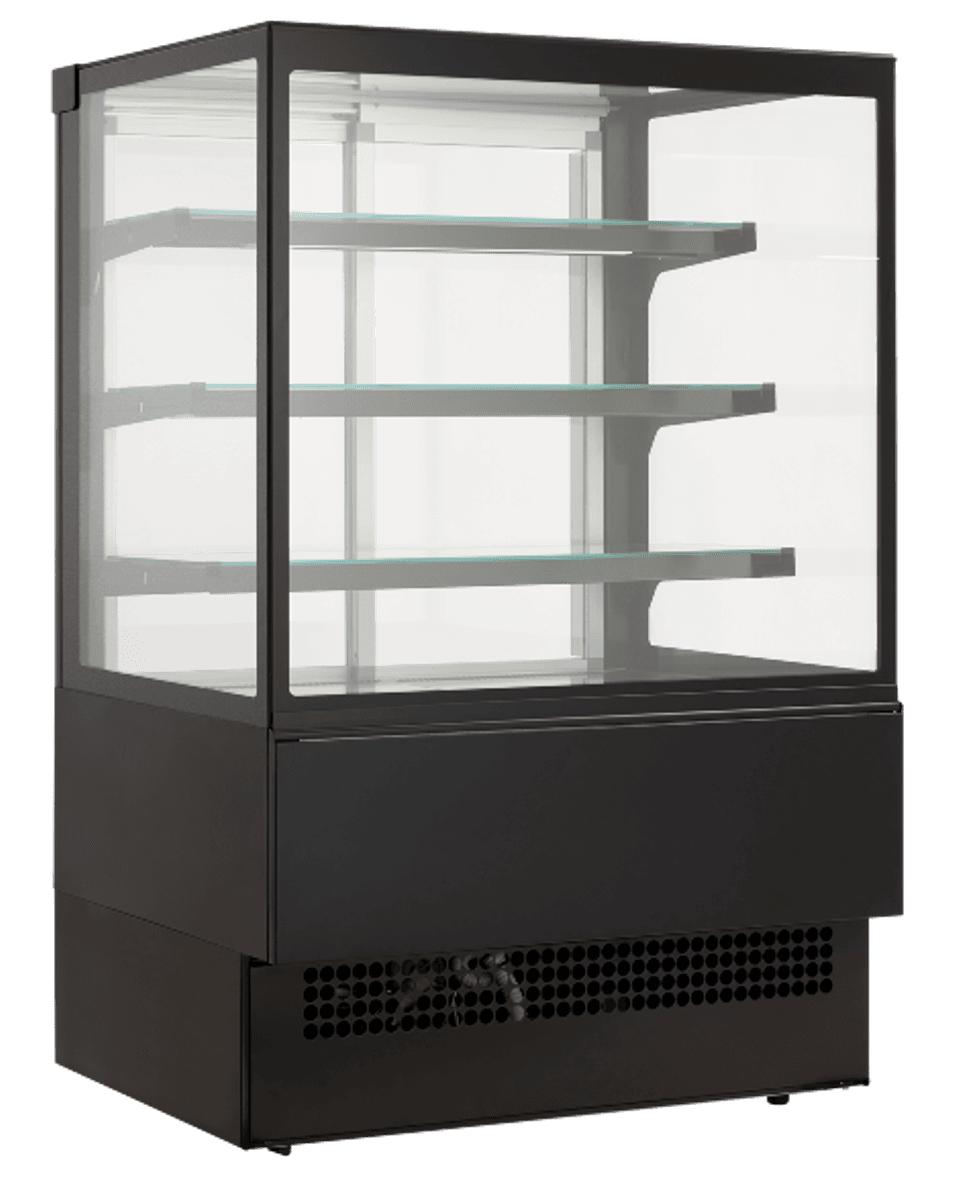 Vibocold kjøledisk sort 140 cm med LED lys VTEK 90